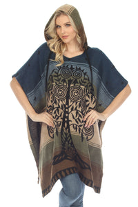 Tree of Life Hoodie Poncho