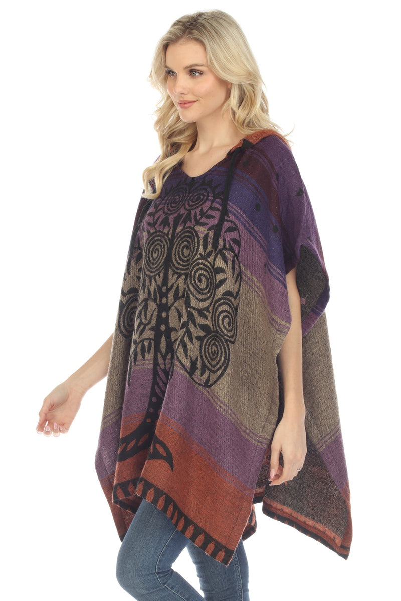 Tree of Life Hoodie Poncho