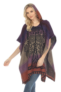 Tree of Life Hoodie Poncho