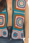 Crochet Mandala Fleece Lined Vest 