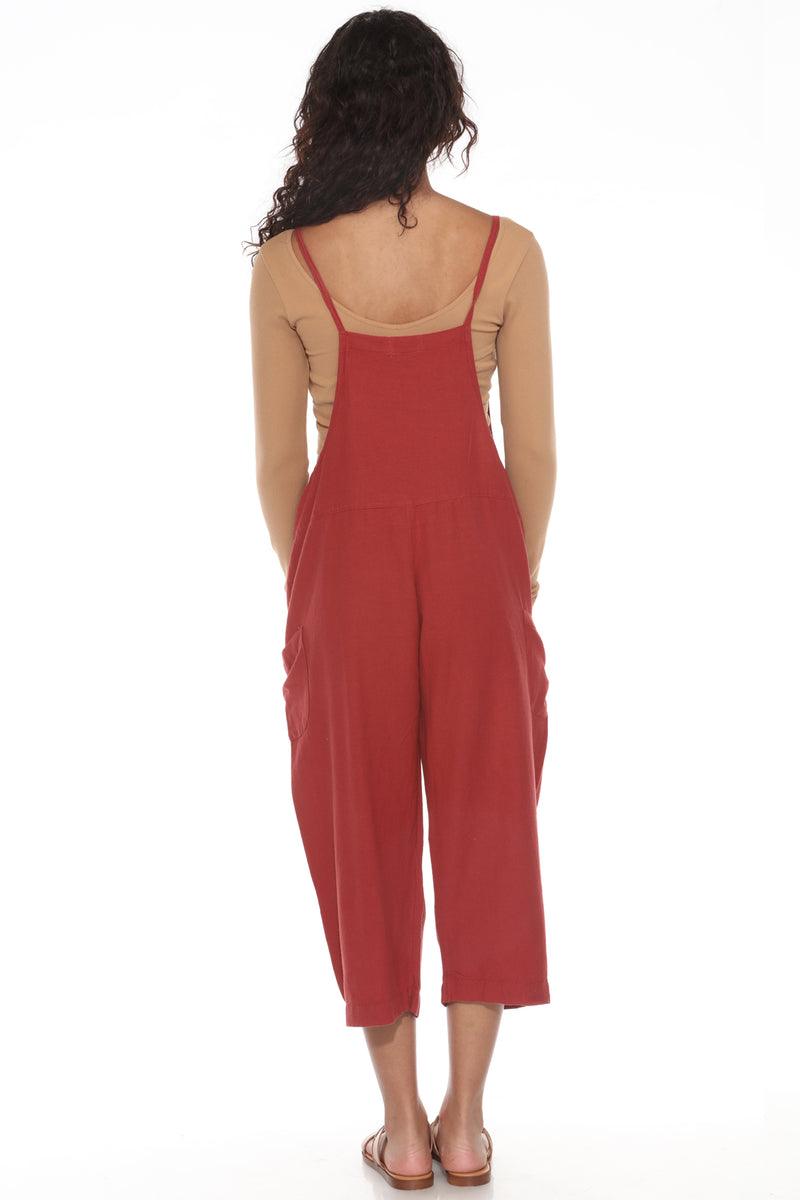 Easy Slouchy Blended Viscose, Hemp and Cotton Overalls