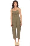 Easy Slouchy Blended Viscose, Hemp and Cotton Overalls