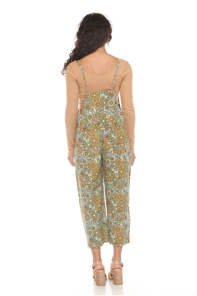 Flower Power Oversized Overalls