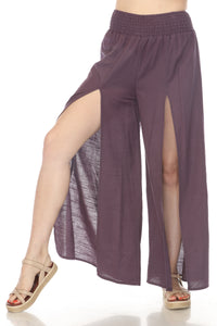 Homespun Split Harem Pants