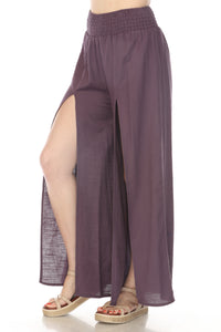 Homespun Split Harem Pants