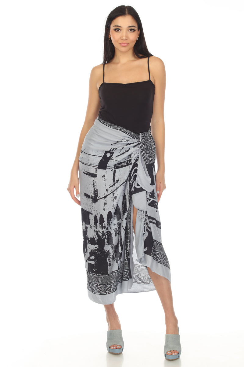 Venice's Bohemian Spirit Multiway Beach Pool Wrap Cover Up Sarong