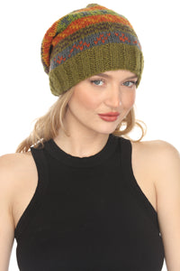 Fair Isle Slouchy Beanie