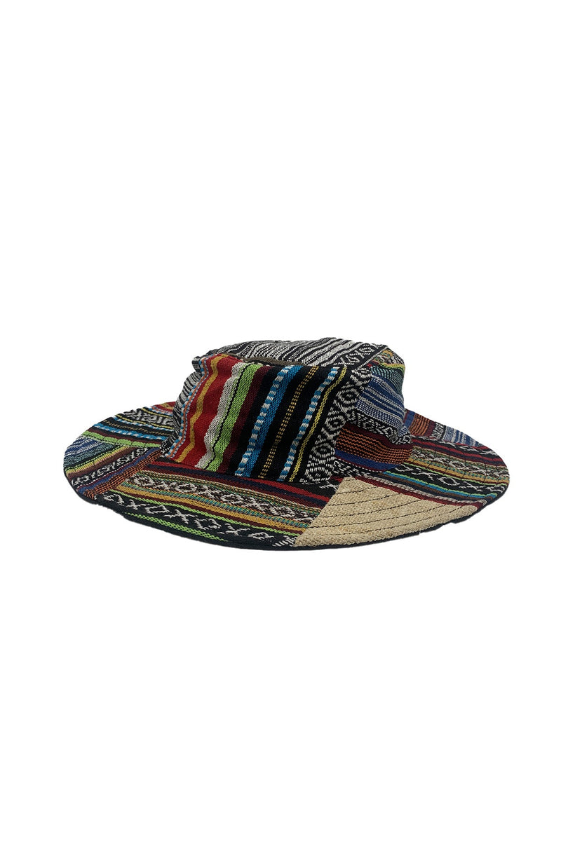 Hemp Cotton Patchwork Boonie Hat