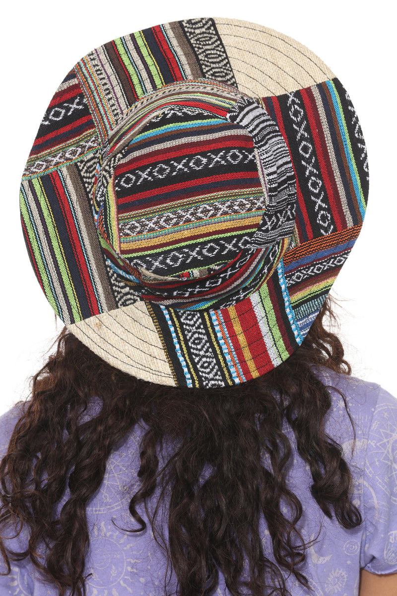 Hemp Cotton Patchwork Boonie Hat