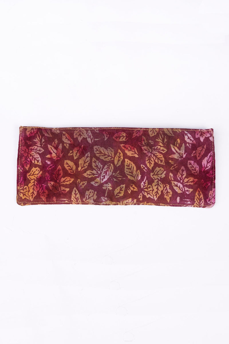 Tie-Dye Leaf Cotton Wallet