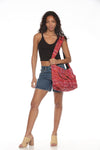 Jacquard Cargo Pocket Crossbody Tote