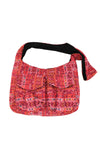 Jacquard Cargo Pocket Crossbody Tote