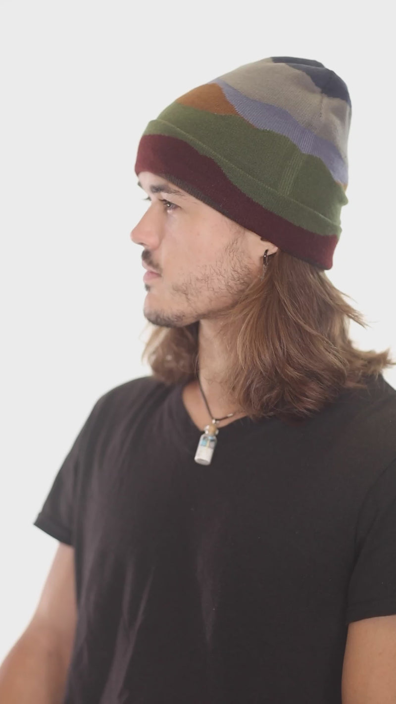 Mountain Landscape Beanie