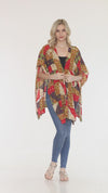 Mushroom Quilt Print Poncho