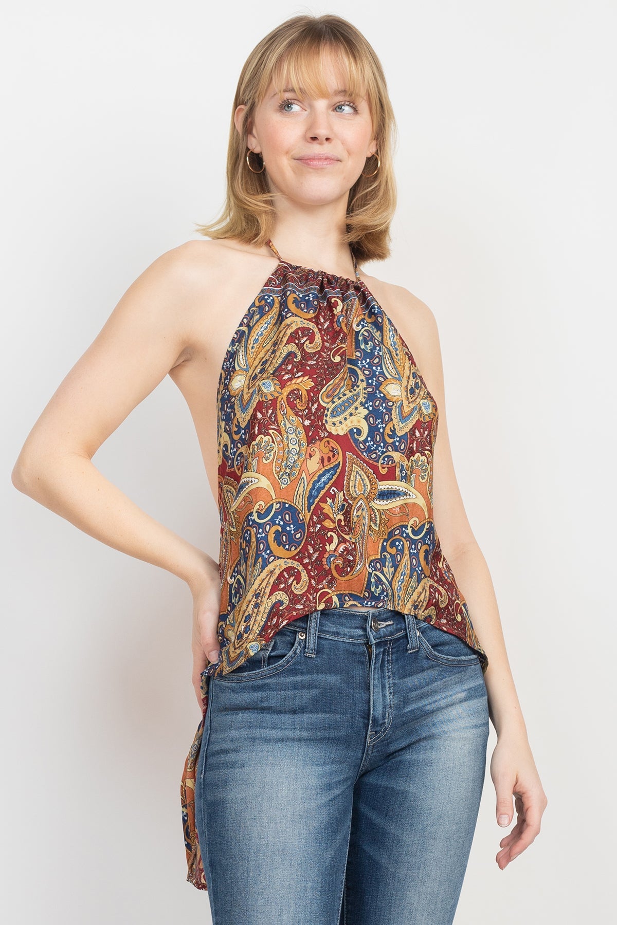 Flowy Backless Halter Top – Lakhay-Retail