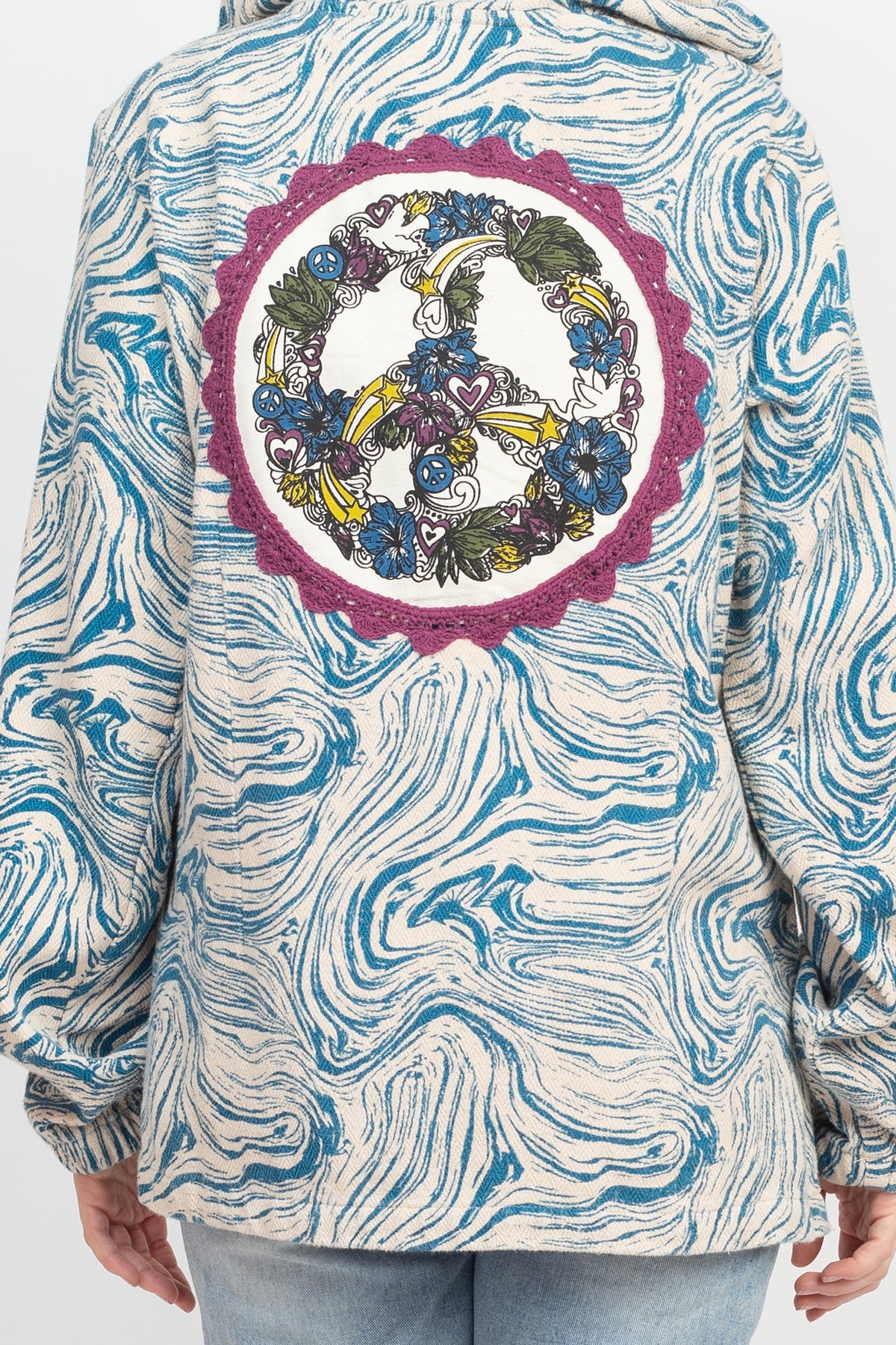 Psychedelic Mushroom Half Button Hoodie Lakhay Retail