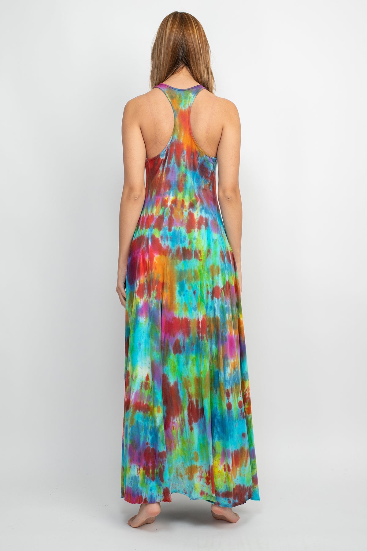 Rainbow Tie Dye Maxi Dress