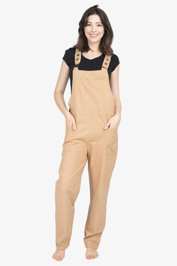 Unisex Mother Flower Hemp Cotton Overalls