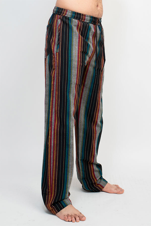 Colorful striped pants best sale