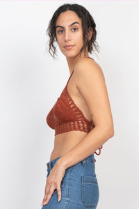 Laced Back Crochet Bikini Top – Lakhay-Retail