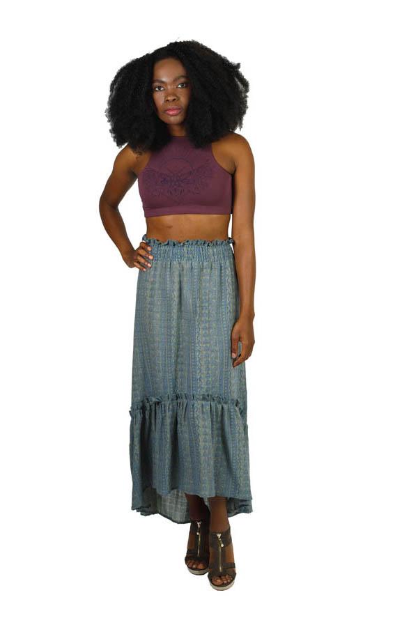 Boho Paisley Waves Hi-Low Gypsy Skirt – Lakhay-Retail