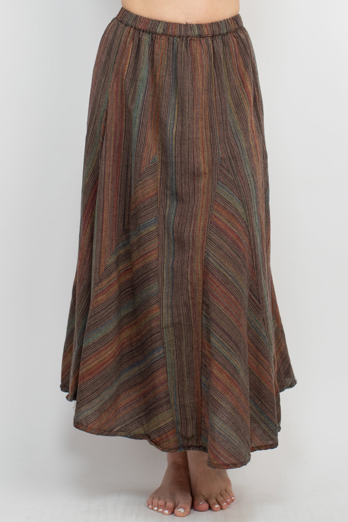 Twirl Striped Maxi Skirt