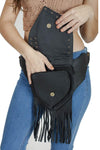 Funky Fringe Leather Hip Pack