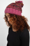 Recycled Silk Pom Beanie